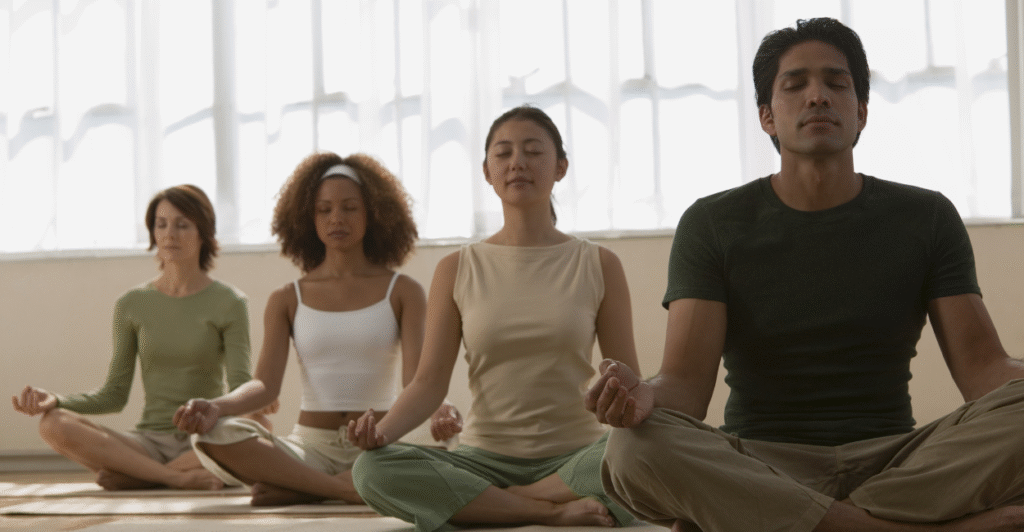 meditar em grupo